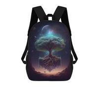 sinyumoney 3D Printed 17inch School Bag Galactic Tree Of Life Kid's Backpack Bookbag Cute Rucksacks Fashion Casual Schoolbag for Kids for Girl Boy