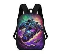 sinyumoney 3D Printed 17inch School Bag Gaming Controller with Dragon Artwork Kid's Backpack Bookbag Cute Rucksacks Fashion Casual Schoolbag for Kids for Girl Boy