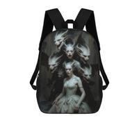 sinyumoney 3D Printed 17inch School Bag Haunted Mansion Kid's Backpack Bookbag Cute Rucksacks Fashion Casual Schoolbag for Kids for Girl Boy