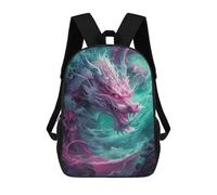 sinyumoney 3D Printed 17inch School Bag Magical Fantasy Dragon Artwork Kid's Backpack Bookbag Cute Rucksacks Fashion Casual Schoolbag for Kids for Girl Boy