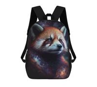 sinyumoney 3D Printed 17inch School Bag Red Panda Galaxy Art Print Kid's Backpack Bookbag Cute Rucksacks Fashion Casual Schoolbag for Kids for Girl Boy