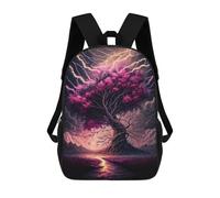 sinyumoney 3D Printed 17inch School Bag Thunderstorm Tree Fantasy Kid's Backpack Bookbag Cute Rucksacks Fashion Casual Schoolbag for Kids for Girl Boy