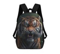 sinyumoney 3D Printed 17inch School Bag Tiger Generative AI Kid's Backpack Bookbag Cute Rucksacks Fashion Casual Schoolbag for Kids for Girl Boy