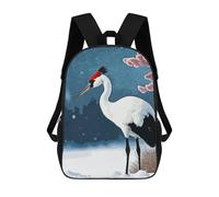 sinyumoney 3D Printed 17inch Stork Wintering Children's School Bags Rucksacks High Capacity Travel Kids School Bag Fashion Book Bags Boy Girl Back Pack