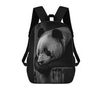 sinyumoney 3D Printed 17inch Thinking Panda Children's School Bags Rucksacks High Capacity Travel Kids School Bag Fashion Book Bags Boy Girl Back Pack