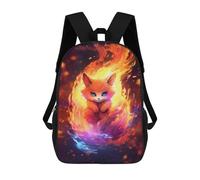 sinyumoney 3D Printed 17inch Travel Bags Baby Kurama Nine Tail Fox Kids School Backpack Outdoor Casual Daypack Fashion Casual Children Backpacks for Girls Women