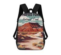 sinyumoney 3D Printed 17inch Travel Bags Petrified Forest National Park Kids School Backpack Outdoor Casual Daypack Fashion Casual Children Backpacks for Girls Women
