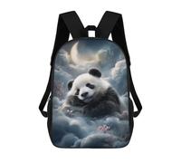 sinyumoney 3D Printed 17inch Travel Bags Sleeping Panda in Clouds -4 Kids School Backpack Outdoor Casual Daypack Fashion Casual Children Backpacks for Girls Women