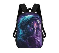 sinyumoney 3D Printed 17inch Travel Bags Space Explorer Art Print -2 Kids School Backpack Outdoor Casual Daypack Fashion Casual Children Backpacks for Girls Women