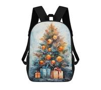 sinyumoney 3D Printed 17inch Winter Whimsy Children's School Bags Rucksacks High Capacity Travel Kids School Bag Fashion Book Bags Boy Girl Back Pack