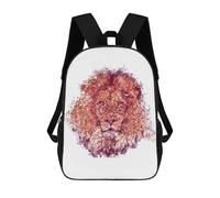 sinyumoney 3D Printed A King Lion School Book Bags Fashion Kids Large Capacity Backpack Children School Bag Travel Rucksacks 17inch