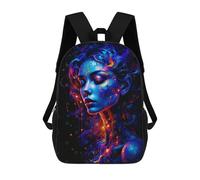 sinyumoney 3D Printed A Light in The Dark School Backpack With Big Pockets for Kids Children's Backpacks Boy Girl Book Bags Kids School Bag 17inch