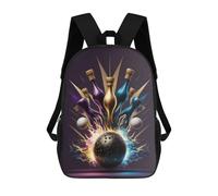 sinyumoney 3D Printed Abstract Bottle Explosion Artwork School Backpack With Big Pockets for Kids Children's Backpacks Boy Girl Book Bags Kids School Bag 17inch