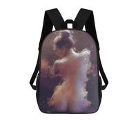 sinyumoney 3D Printed Abstract Human Form Painting -1 School Backpack With Big Pockets for Kids Children's Backpacks Boy Girl Book Bags Kids School Bag 17inch