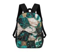 sinyumoney 3D Printed Abstract Jade Sunflower School Book Bags Fashion Kids Large Capacity Backpack Children School Bag Travel Rucksacks 17inch
