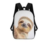 sinyumoney 3D Printed Adorable Sloth Taking Selfie - Fun Wall Decor School Book Bags Fashion Kids Large Capacity Backpack Children School Bag Travel Rucksacks 17inch