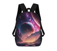 sinyumoney 3D Printed Among The Stars Children's 17inch School Backpack for Kids High Capacity Travel Rucksacks Fashion Book Bags Kids School Bag