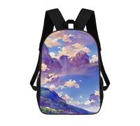 sinyumoney 3D Printed An Anime Landscape Dream School Backpack With Big Pockets for Kids, Children's Backpacks Book Bags Kids School Bag 17inch