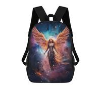 sinyumoney 3D Printed Angelic Guidance School Backpack for Kids Children's 17inch Backpacks Boy Girl Book Bags Kids School Bag