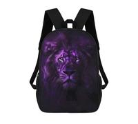 sinyumoney 3D Printed Animal Lion Constellation School Bag Boys Girls Children's 17inch Backpack School Backpack Casual Fashion Backpack for in School Or Travel