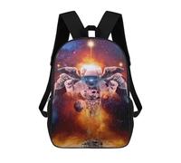 sinyumoney 3D Printed Astronaut Angel in Space -1 School Backpack With Big Pockets for Kids Children's Backpacks Boy Girl Book Bags Kids School Bag 17inch