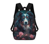 sinyumoney 3D Printed Australian Shepherd Dog School Backpack for Kids Children's 17inch Backpacks Boy Girl Book Bags Kids School Bag