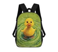 sinyumoney 3D Printed Baby Duckling in Water School Backpack for Kids Children's 17inch Backpacks Boy Girl Book Bags Kids School Bag