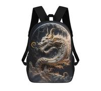 sinyumoney 3D Printed Backpack Dragon Moon Mythology -3 Children's School Bags Book Bags Travel Lightweight Backpack Boys Girls School Bag for Middle School Students 17inch