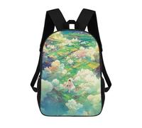 sinyumoney 3D Printed Backpack Fantasy Cloud Journey Children's School Bags Book Bags Travel Lightweight Backpack Boys Girls School Bag for Middle School Students 17inch