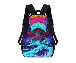 sinyumoney 3D Printed Backpack Galactic Sea Monsters Children's School Bags Book Bags Travel Lightweight Backpack Boys Girls School Bag for Middle School Students 17inch