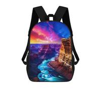 sinyumoney 3D Printed Backpack Grand Canyon Sunset Majesty Children's School Bags Rucksacks High Capacity Travel Kids School Bag Fashion Book Bags Boy Girl Back Pack 17inch