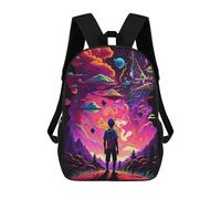 sinyumoney 3D Printed Backpack Journey to The Multiverse Children's School Bags Rucksacks High Capacity Travel Kids School Bag Fashion Book Bags Boy Girl Back Pack 17inch