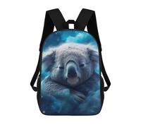 sinyumoney 3D Printed Backpack Koala in Cloudy Dreamscape Children's School Bags Book Bags Travel Lightweight Backpack Boys Girls School Bag for Middle School Students 17inch