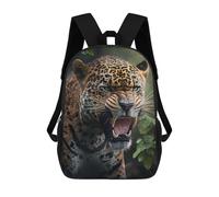 sinyumoney 3D Printed Backpack Leopard in The Wild -1 Children's School Bags Rucksacks High Capacity Travel Kids School Bag Fashion Book Bags Boy Girl Back Pack 17inch