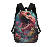 sinyumoney 3D Printed Backpack Monstrous Forest Fantasy Children's School Bags Rucksacks High Capacity Travel Kids School Bag Fashion Book Bags Boy Girl Back Pack 17inch