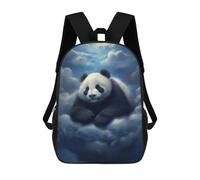 sinyumoney 3D Printed Backpack Panda in Clouds Children's School Bags Rucksacks High Capacity Travel Kids School Bag Fashion Book Bags Boy Girl Back Pack 17inch