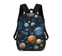 sinyumoney 3D Printed Backpack Planetary Diversity in Space Children's School Bags Book Bags Travel Lightweight Backpack Boys Girls School Bag for Middle School Students 17inch