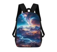sinyumoney 3D Printed Backpack Speed in The Mountains Children's School Bags Rucksacks High Capacity Travel Kids School Bag Fashion Book Bags Boy Girl Back Pack 17inch