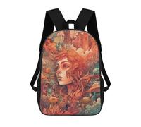 sinyumoney 3D Printed Backpack Whimsical Sea Fantasy Children's School Bags Rucksacks High Capacity Travel Kids School Bag Fashion Book Bags Boy Girl Back Pack 17inch