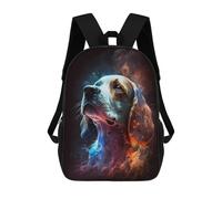 sinyumoney 3D Printed Beagle Dog Children School Bookbags Fashion Rucksack Casual Travel Children's Backpacks Large Capacity Daypack for Boys Girls 17inch