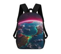 sinyumoney 3D Printed Beautiful Earth from Space School Backpack for Kids Children's 17inch Backpacks Boy Girl Book Bags Kids School Bag