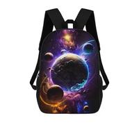 sinyumoney 3D Printed Beyond The Galaxies School Bags Kids Backpacks Casual Fashion Backpacks Book Bags for Boys Elementary And Middle School Students 17inch