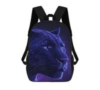 sinyumoney 3D Printed Black Panther Wallpaper School Backpack With Big Pockets for Kids, Children's Backpacks Book Bags Kids School Bag 17inch