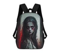 sinyumoney 3D Printed Bloodstained Whispers A Haunting Tale School Backpack With Big Pockets for Kids, Children's Backpacks Book Bags Kids School Bag 17inch
