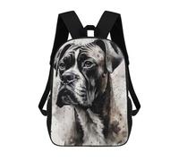 sinyumoney 3D Printed Boxer Dog Loyal Companion School Book Bags Fashion Kids Large Capacity Backpack Children School Bag Travel Rucksacks 17inch