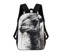 sinyumoney 3D Printed Camel Desert Beauty School Bag Boys Girls Children's School Backpack Casual Fashion Backpack for in School Or Travel 17inch