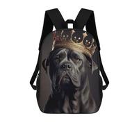 sinyumoney 3D Printed Cane Corso King Children Backpacks Kids Cute School Backpack Outdoor Casual Daypack for Boys Middle School Students 17inch