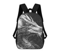 sinyumoney 3D Printed Celestial Dragon School Book Bags Fashion Kids Large Capacity Backpack Children School Bag Travel Rucksacks 17inch