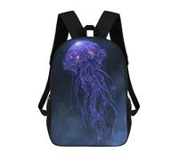 sinyumoney 3D Printed Celestial Jellyfish Digital Art School Bag Boys Girls Children's School Backpack Casual Fashion Backpack for in School Or Travel 17inch