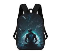 sinyumoney 3D Printed Children Astronaut in Space -85 Rucksacks Fashion Casual Daypack Cute Travel Bags Outdoor Casual Daypack for Boy And Girl 17inch